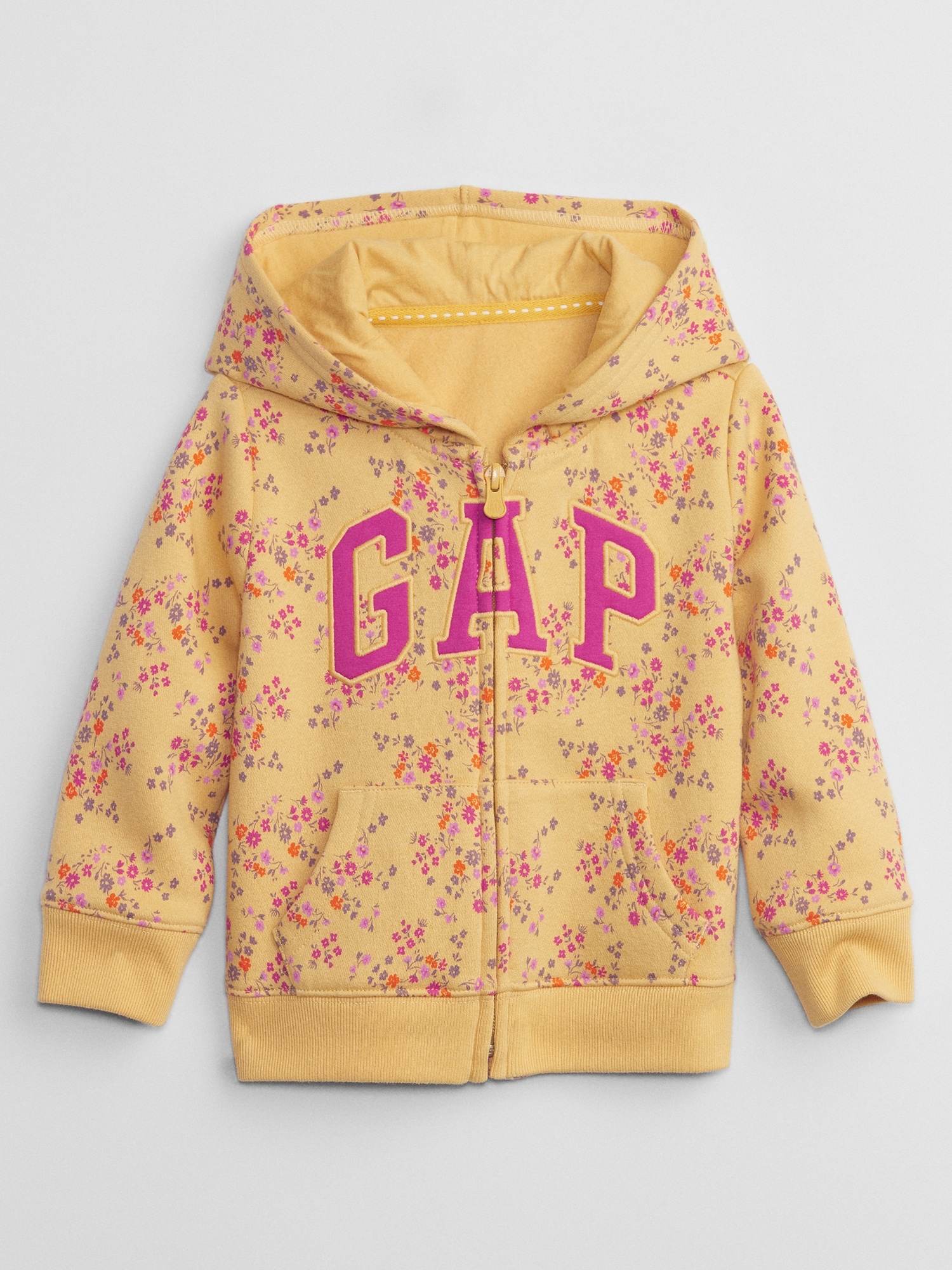 babyGap Logo Print Zip Hoodie