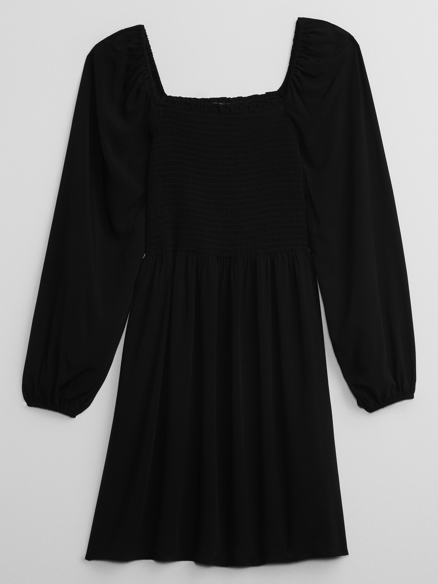 Smocked Squareneck Dress Gap Factory