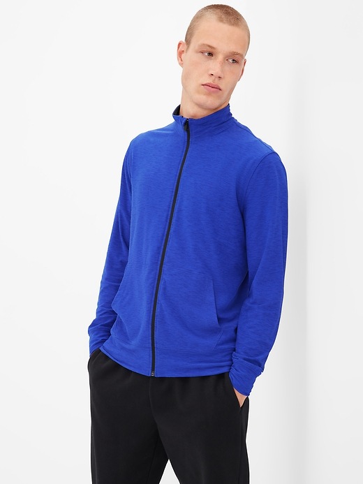 Image number 1 showing, GapFit All-Day Full-Zip Sweatshirt