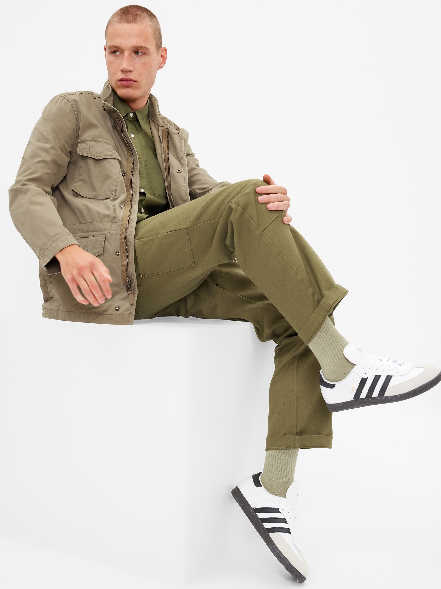 UTILITY JACKET 01, Cargo Khaki