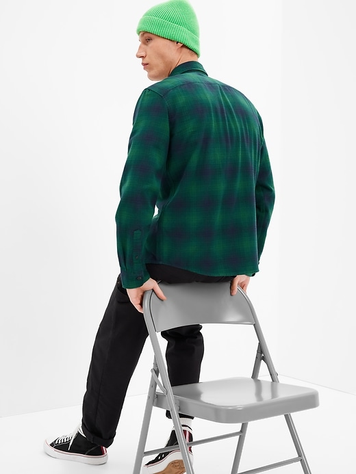 Image number 2 showing, Flannel Shirt in Untucked Fit