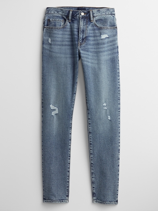 Image number 3 showing, Slim Taper Destructed GapFlex Jeans