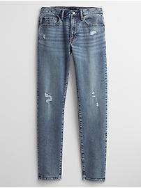 Slim Taper Destructed GapFlex Jeans with Washwell