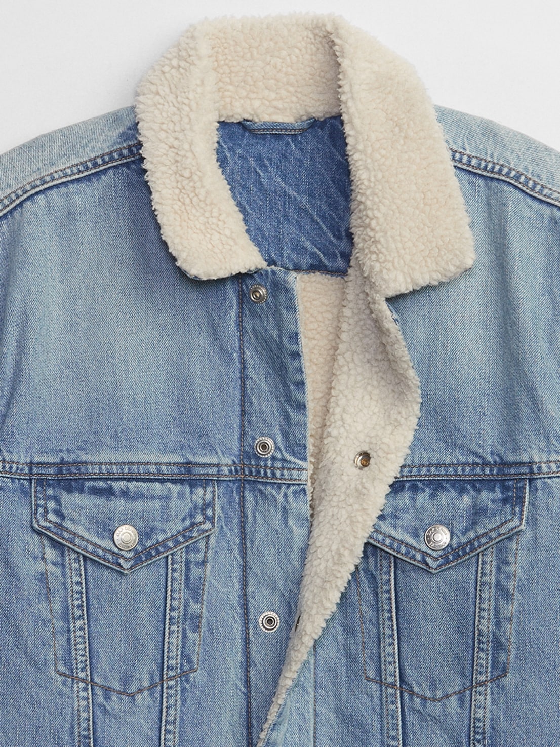 Sherpa Icon Denim Jacket with Washwell | Gap Factory