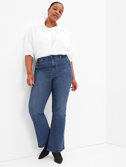 Image number 3 showing, High Rise '70s Flare Jeans with Washwell
