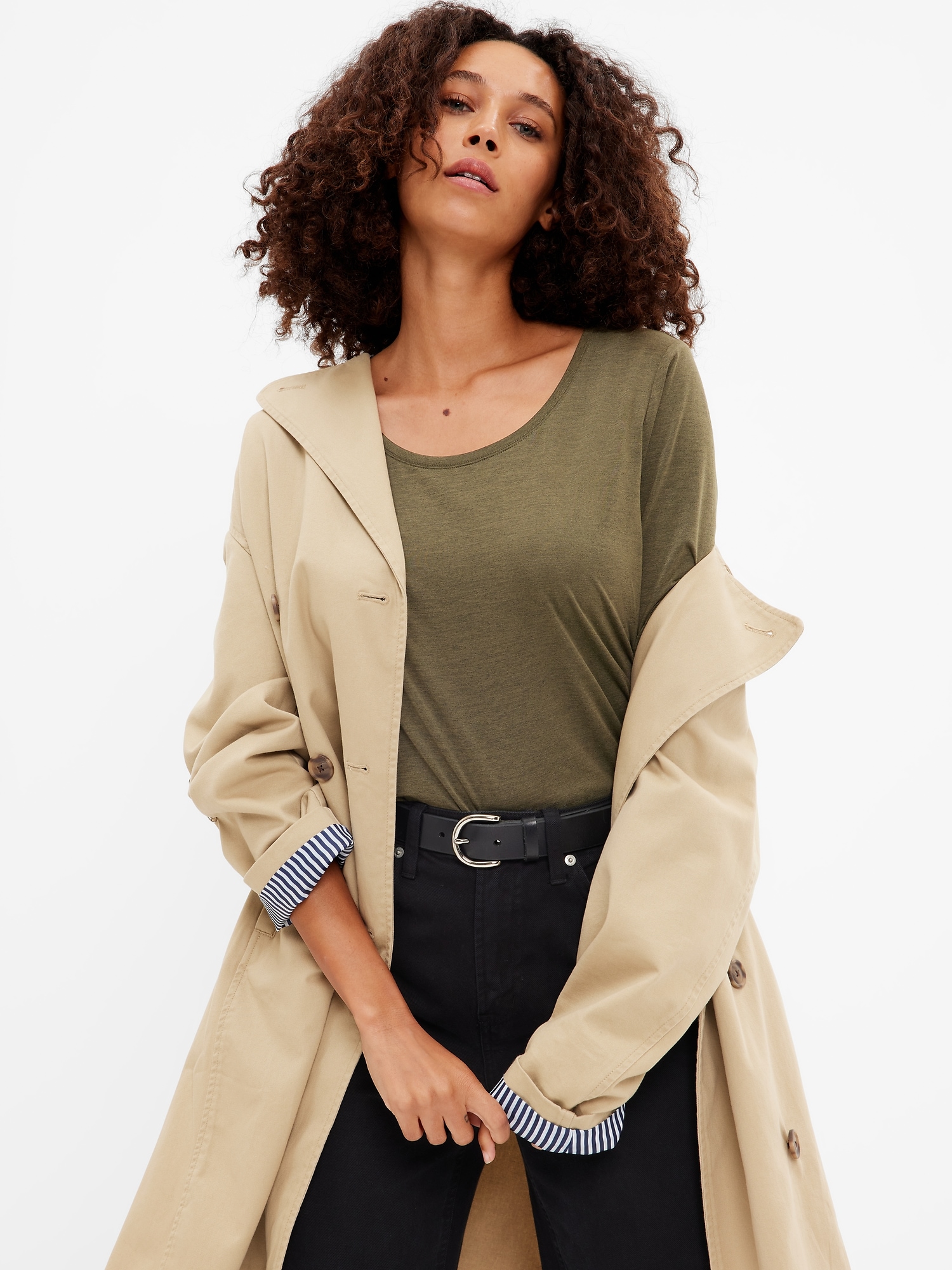 GapFit Brushed Tech Jersey Top