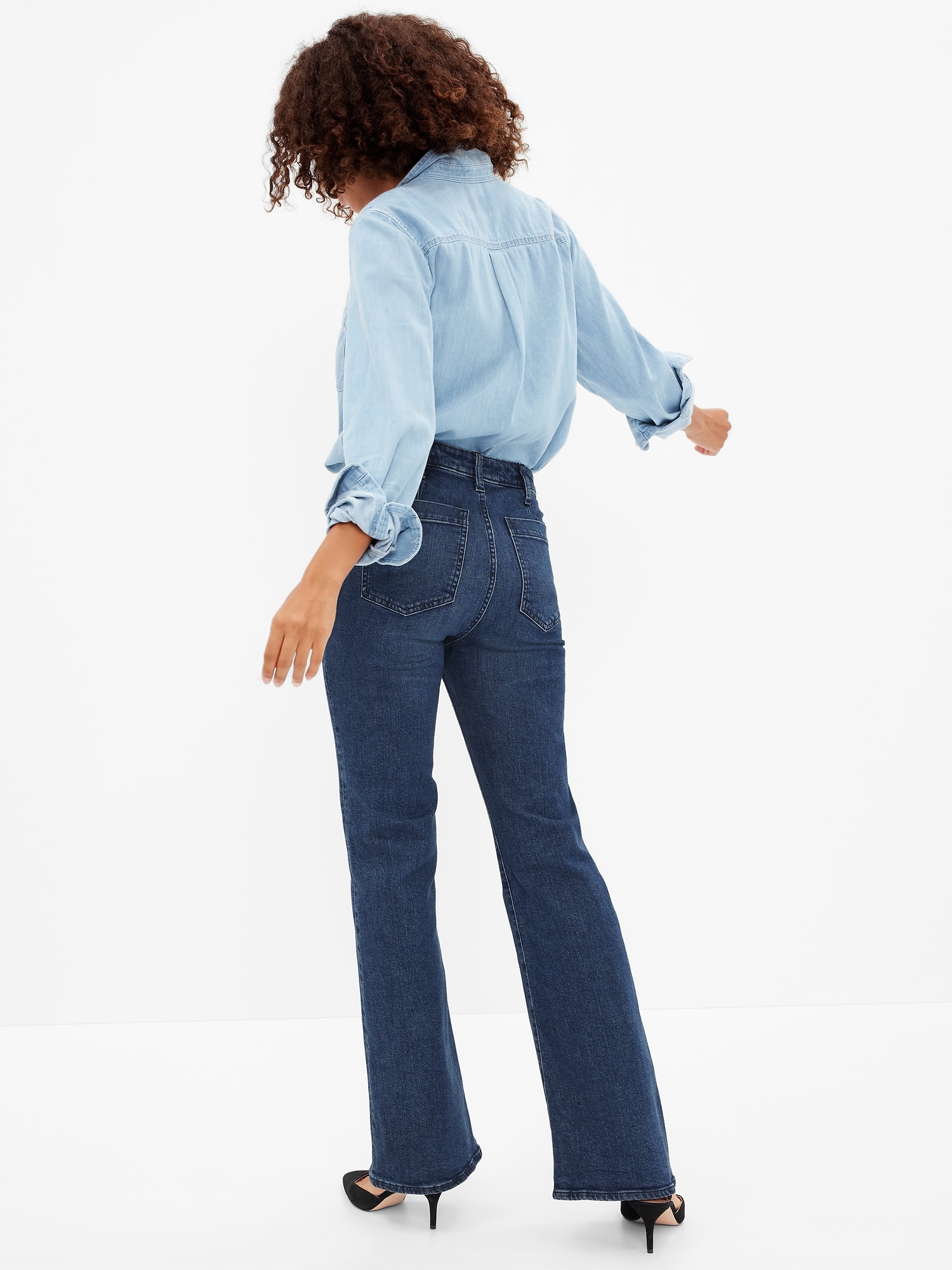 High Rise Flare Jeans