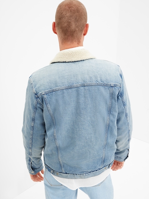 Image number 2 showing, Sherpa Icon Denim Jacket with Washwell