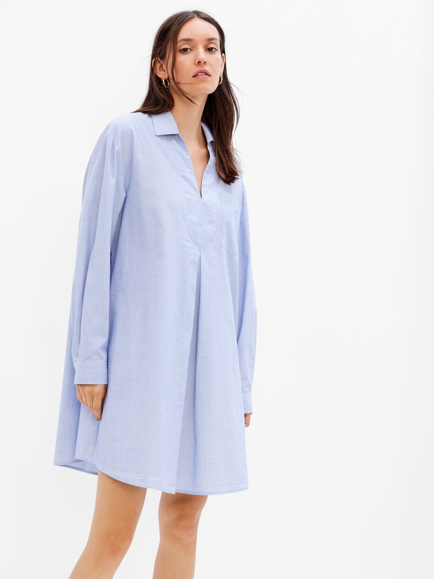 Poplin Shirtdress Gap Factory