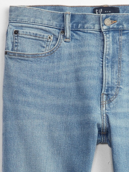 Image number 4 showing, GapFlex Straight Jeans with Washwell