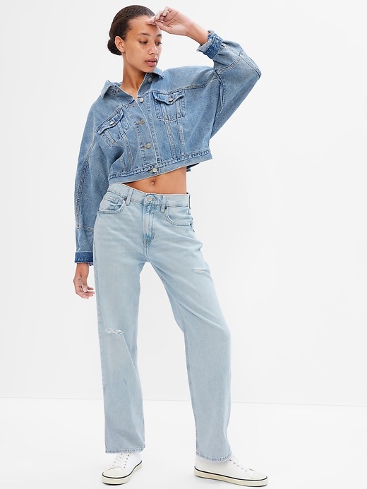 Image number 1 showing, High Rise '90s Loose Jeans with Washwell
