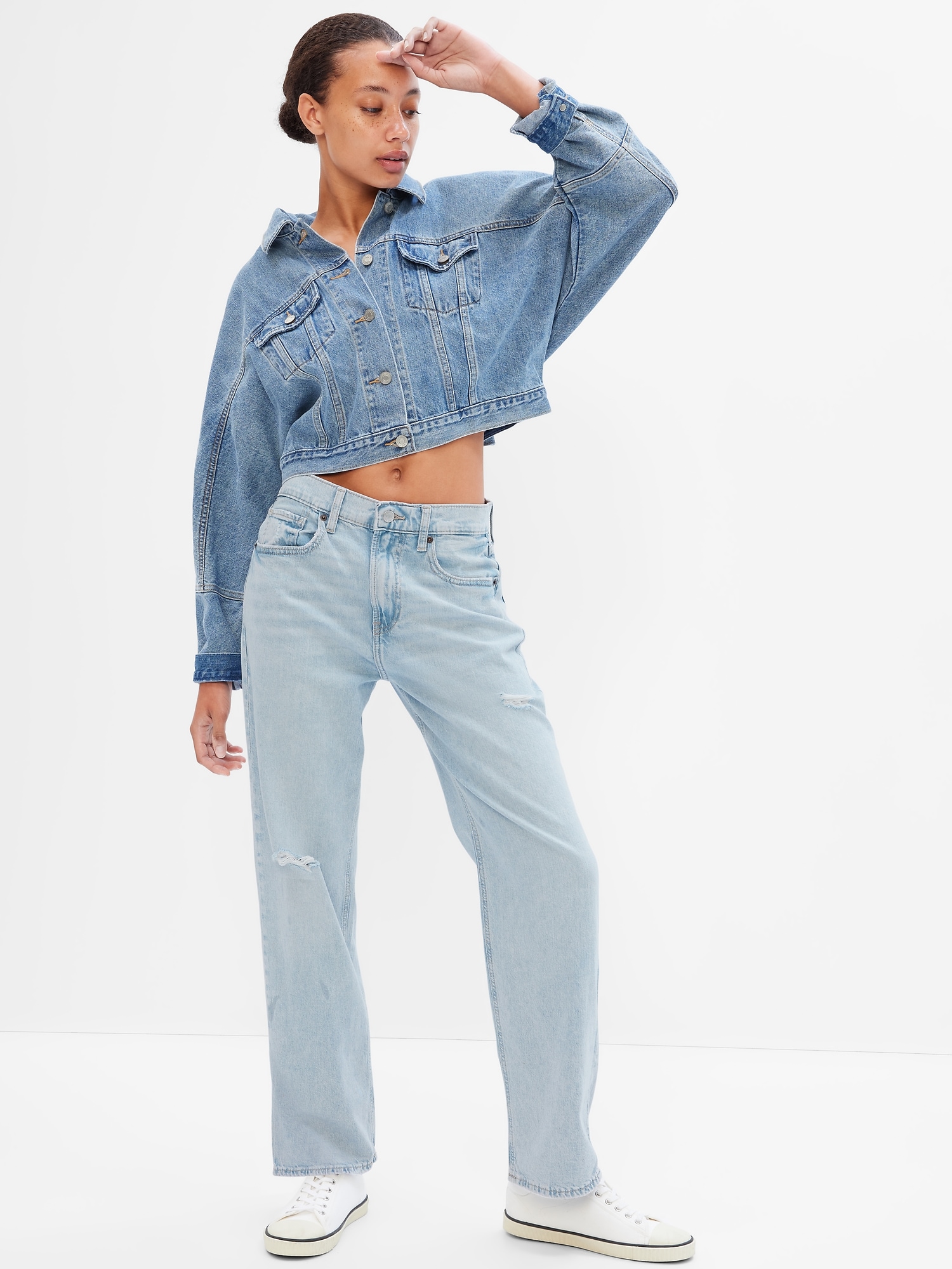 High Rise '90s Loose Jeans with Washwell