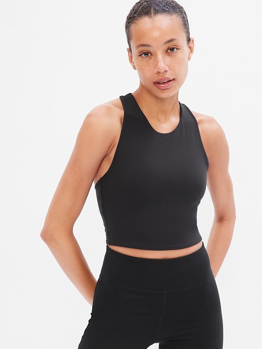 Image number 1 showing, GapFit PowerMove High Neck Support Tank