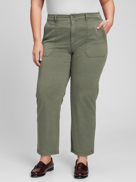 Image number 5 showing, High Rise Girlfriend Khakis with Washwell