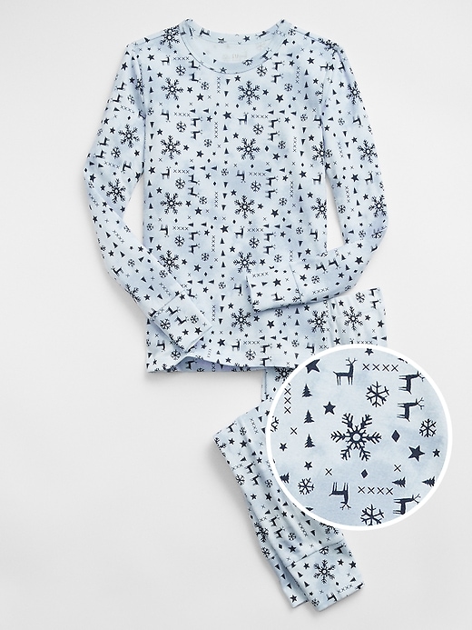 Kids 100% Organic Cotton Snowflake PJ Set