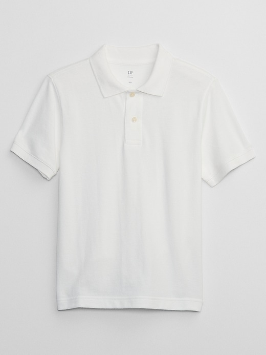 View large product image 2 of 3. Kids Uniform Pique Polo Shirt