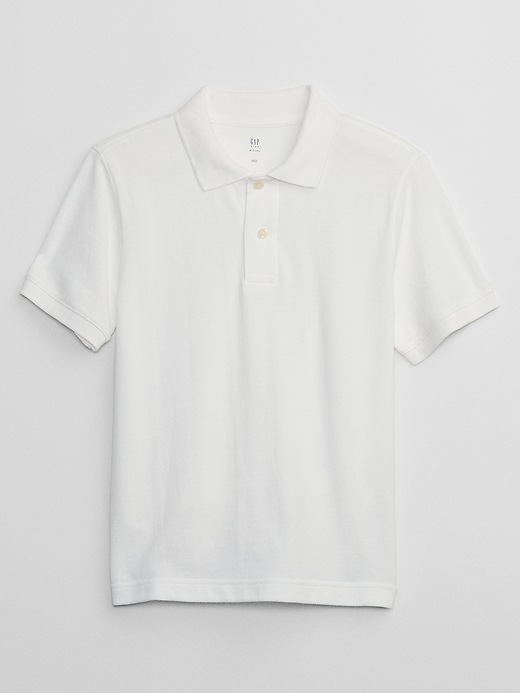 Image number 2 showing, Kids Uniform Pique Polo Shirt