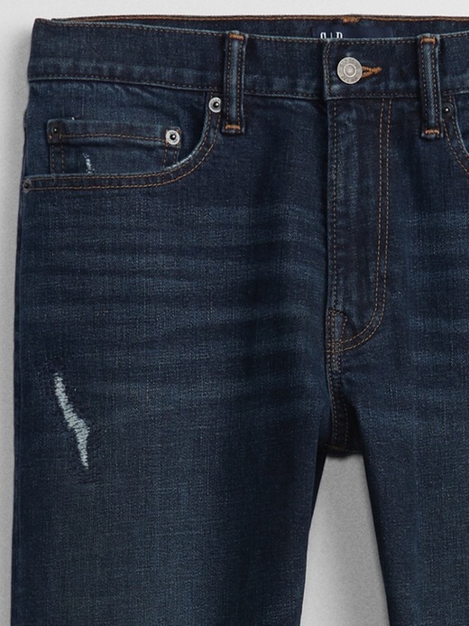 Image number 4 showing, Slim Taper Destructed GapFlex Jeans with Washwell&#153
