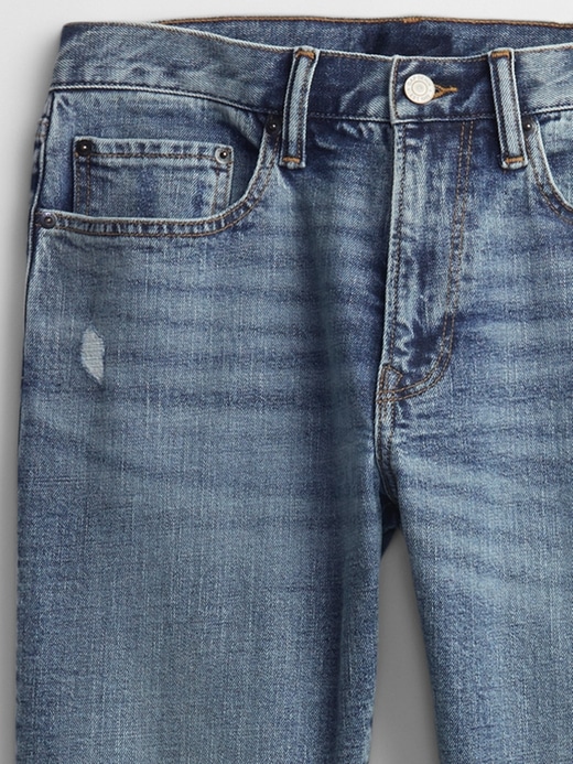 Image number 4 showing, Slim Taper Destructed GapFlex Jeans