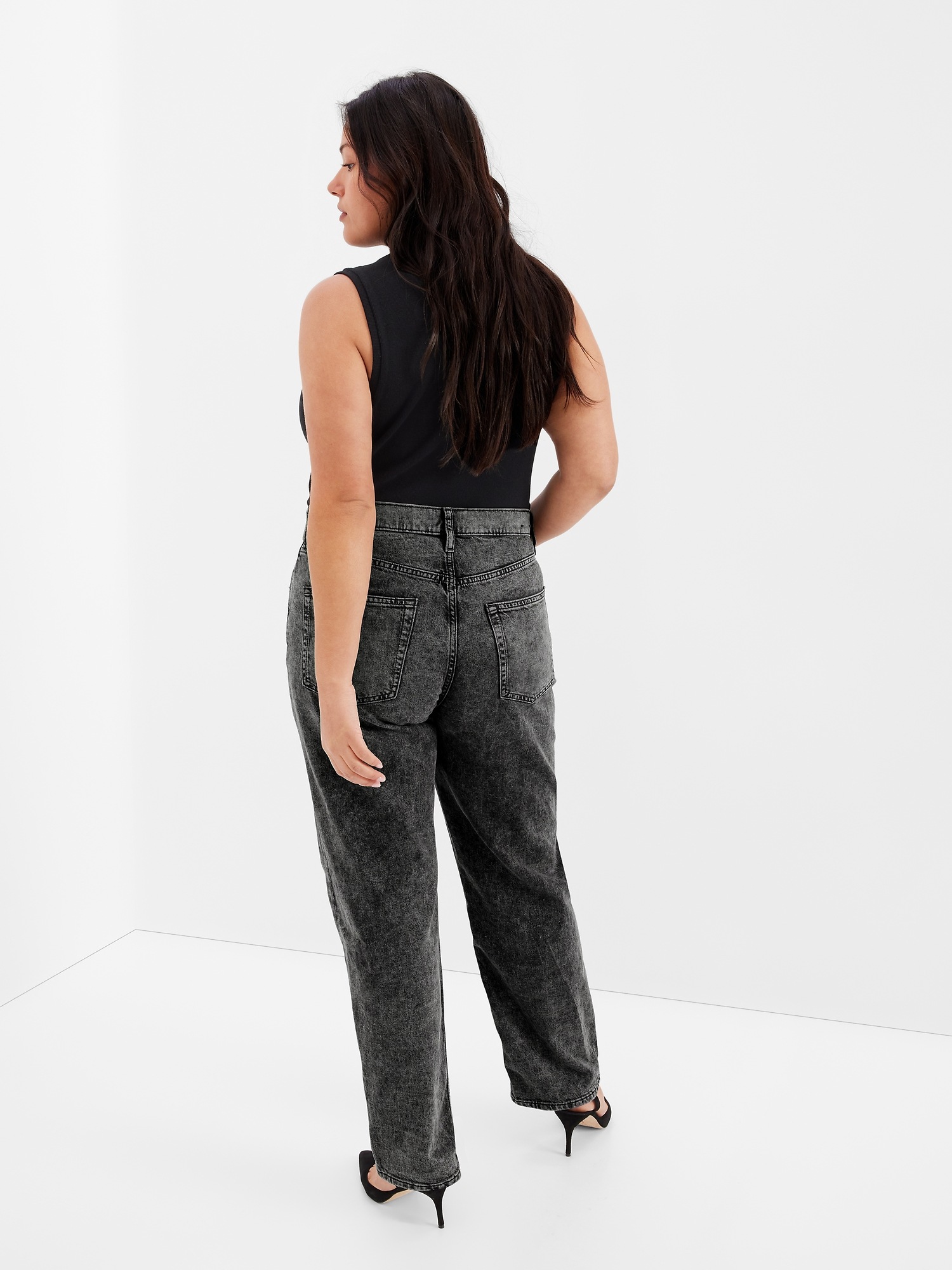 ★★ ★★ Women's 90s loose fit black denim 47B92 cn29543335.jpg