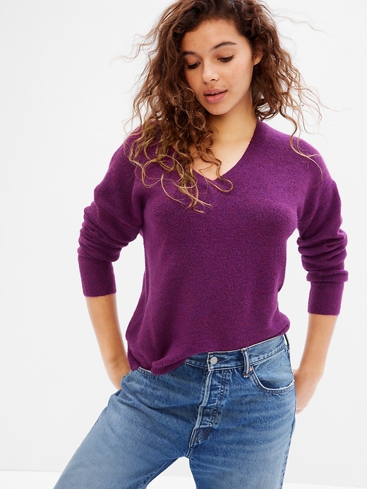 Image number 5 showing, Forever Cozy V-Neck Sweater