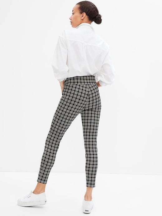 Image number 6 showing, Mid Rise Skinny Ankle Plaid Pants in Bi-Stretch
