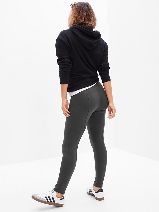 Image number 6 showing, Mid Rise Seamed Leggings