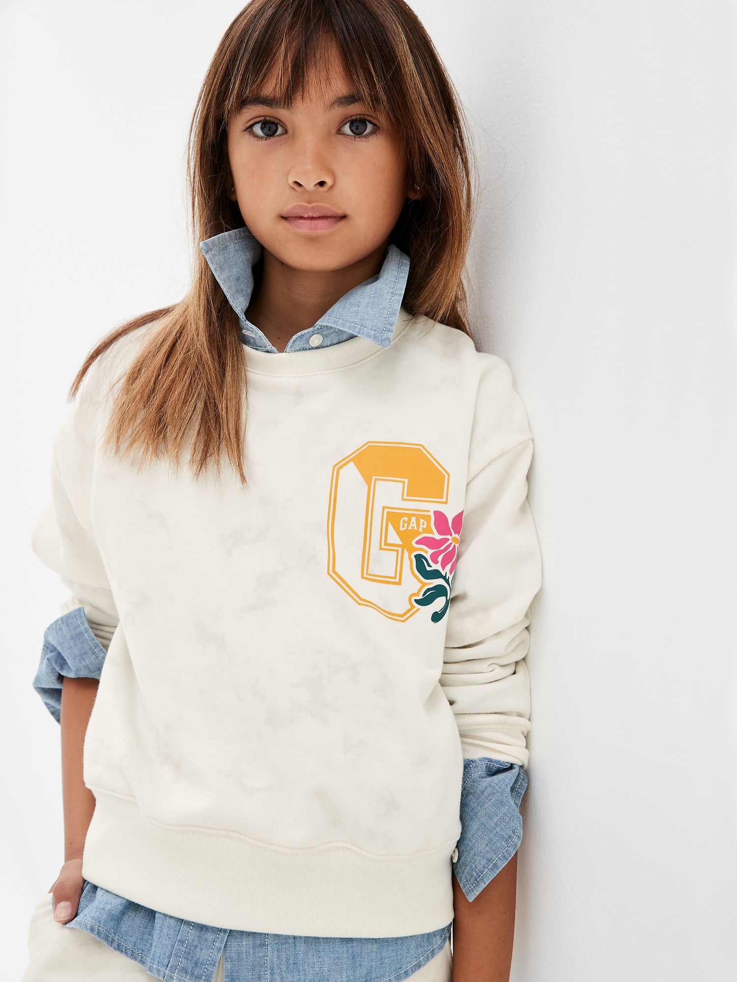 Kids Tie-Dye Graphic Sweatshirt | Gap Factory