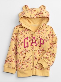 View large product image 3 of 3. babyGap Logo Print Zip Hoodie