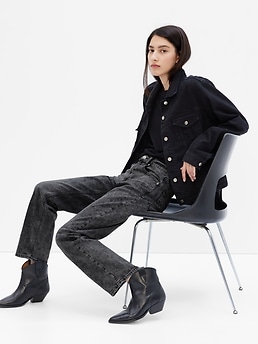 ★★ ★★ Women's 90s loose fit black denim 47B92 cn29543335.jpg