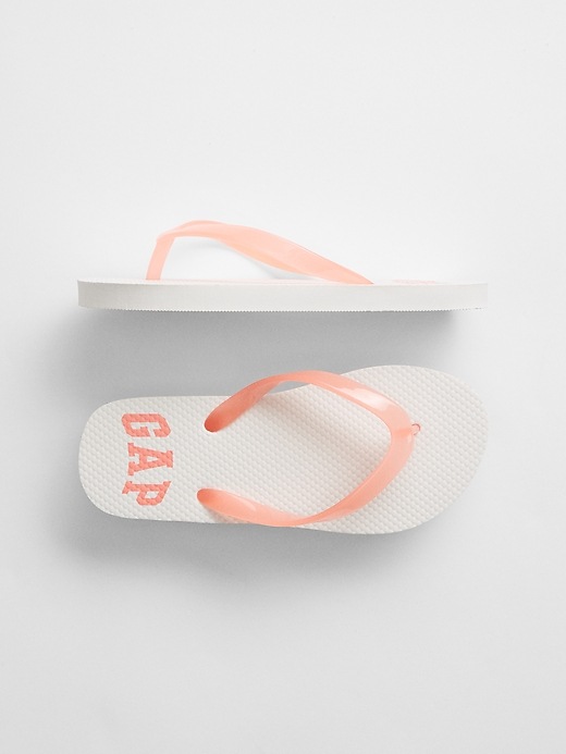 View large product image 1 of 1. Kids Gap Logo Flip Flops