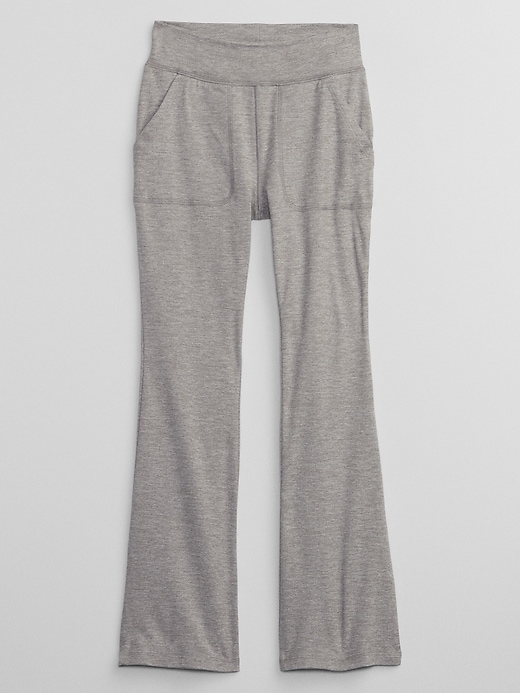 View large product image 1 of 2. GapFit Kids Brushed Jersey Flare Leggings