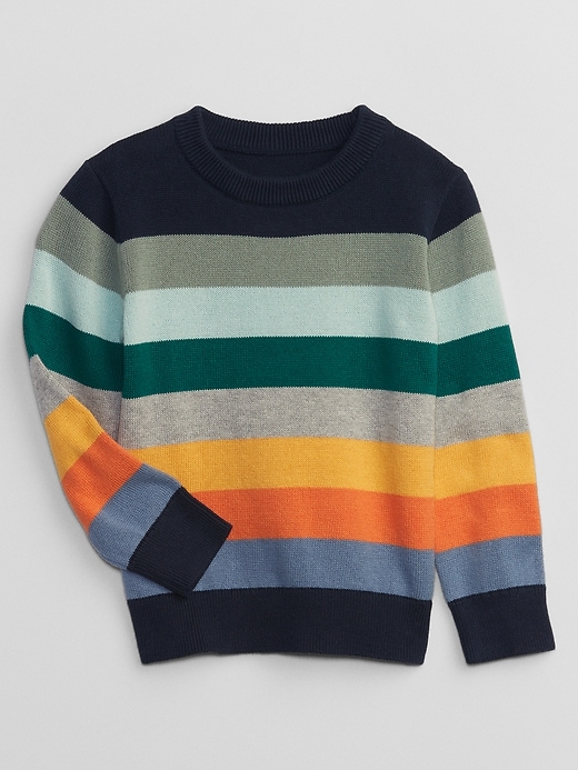 View large product image 1 of 1. babyGap Happy-Stripe Sweater