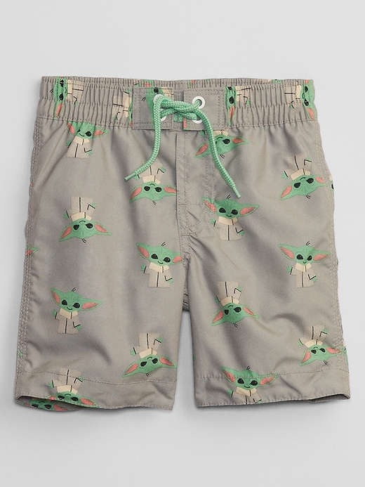 View large product image 1 of 1. babyGap &#124 Star Wars&#153 The Child Swim Trunks
