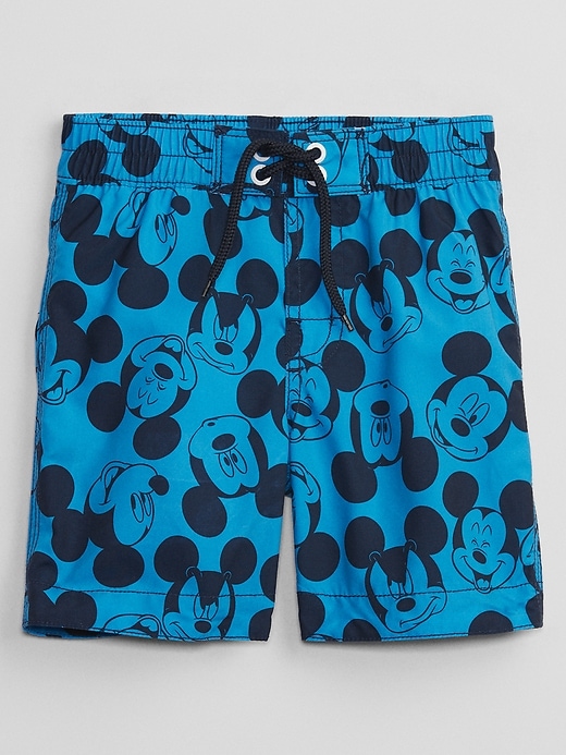 View large product image 1 of 1. babyGap &#124 Disney Mickey Mouse Swim Trunks