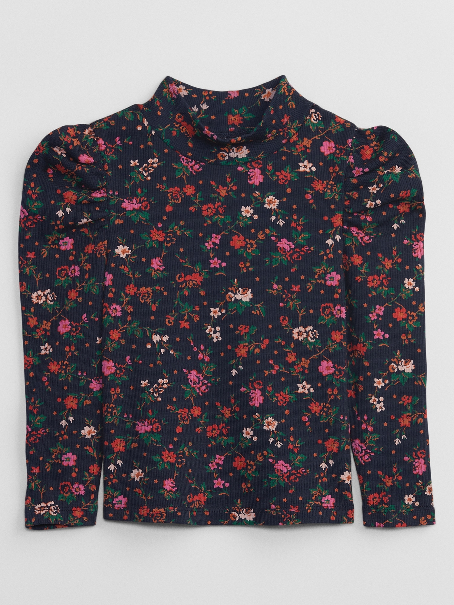 babyGap Ribbed Print Mockneck Top