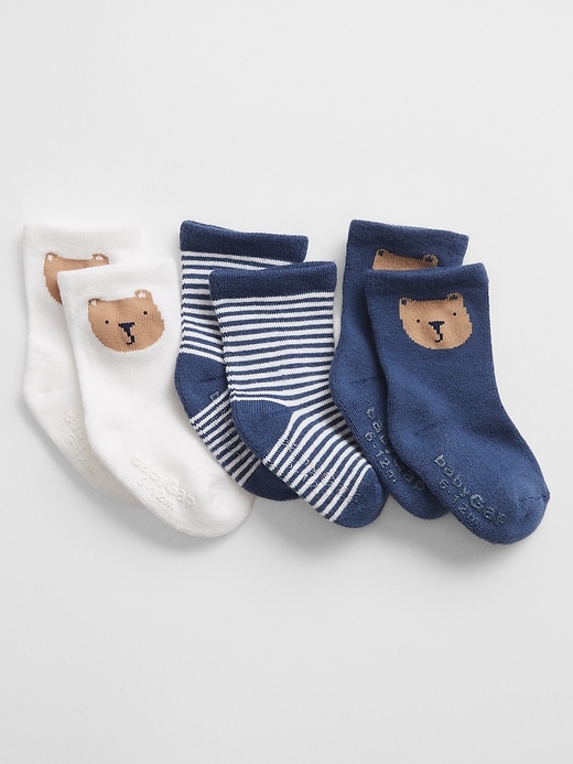 View large product image 1 of 1. Baby Brannan Crew Socks (3-Pack)