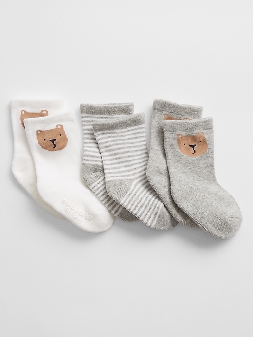 View large product image 1 of 1. Baby Brannan Crew Socks (3-Pack)