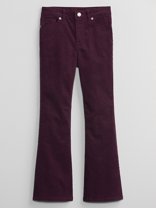 View large product image 1 of 1. Kids High Rise '70s Flare Corduroy Pants