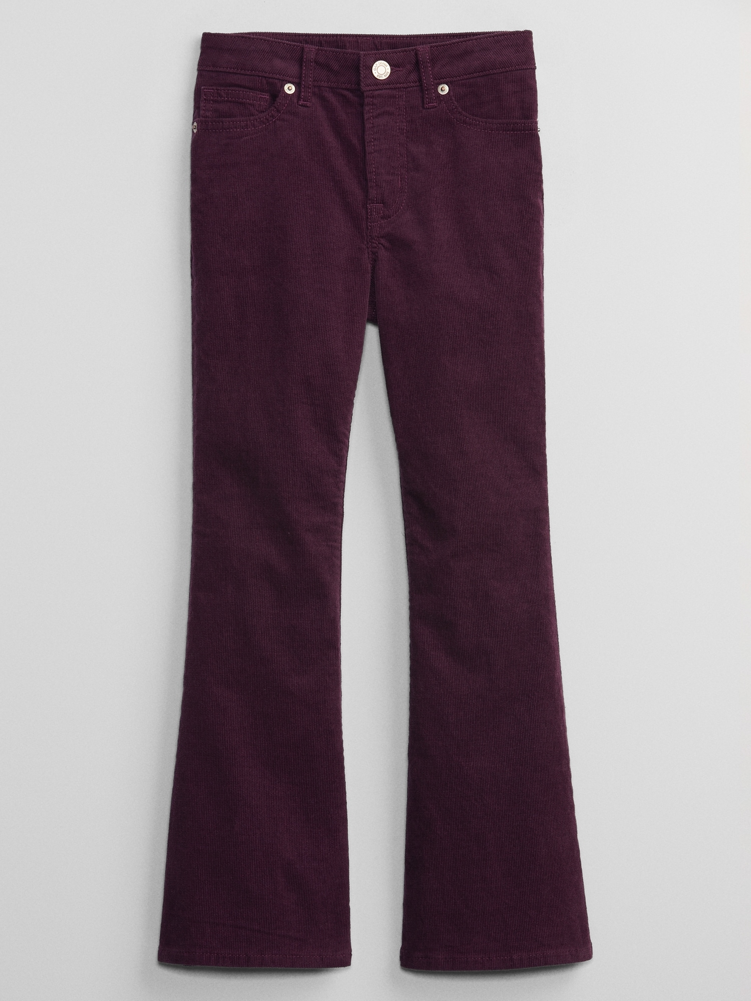 Kids High Rise '70s Flare Corduroy Pants with Washwell
