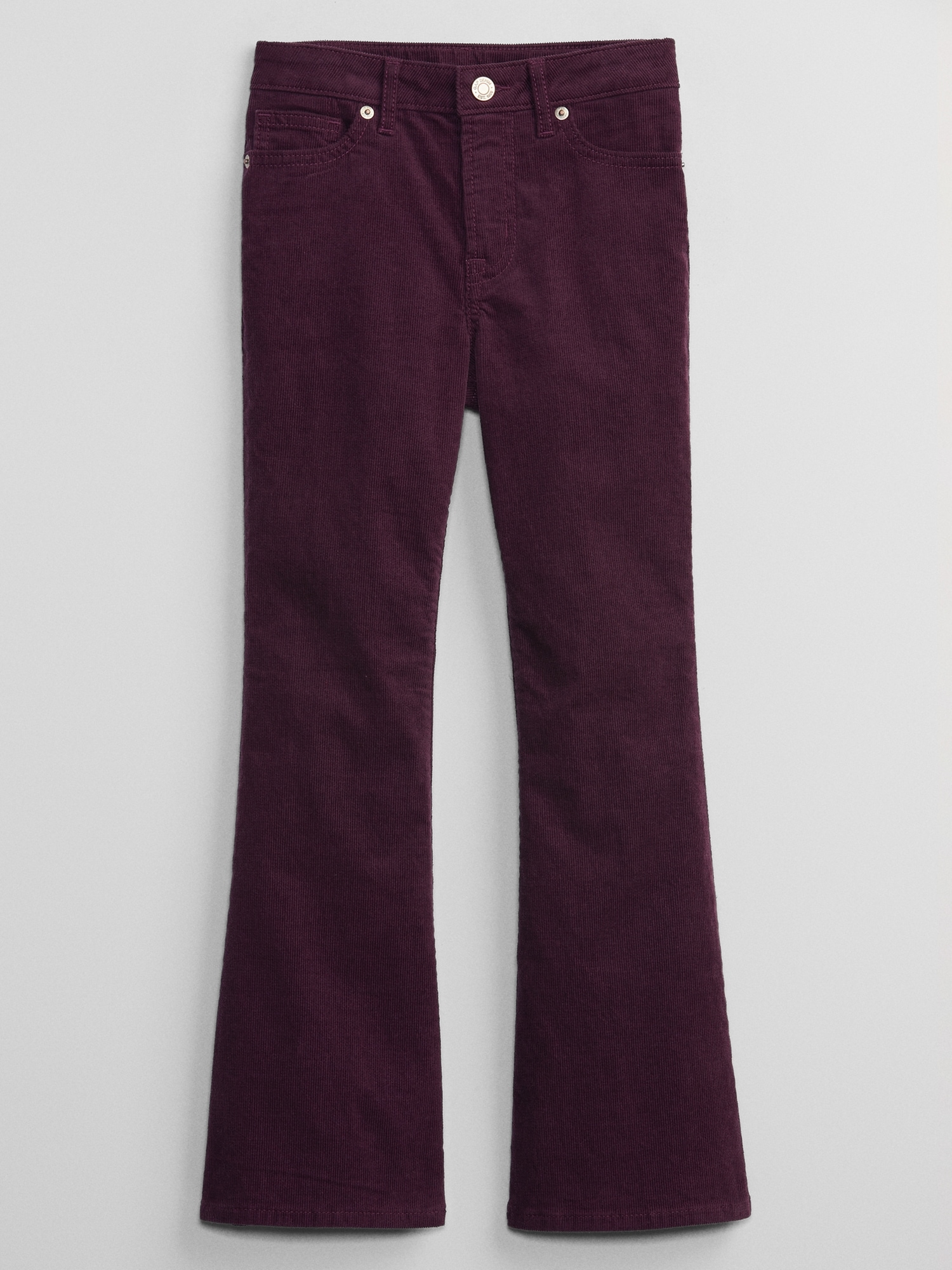 Kids High Rise '70s Flare Corduroy Pants