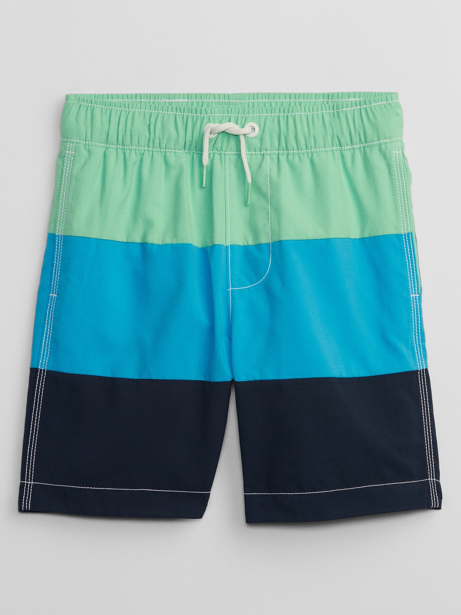 Kids Colorblock Swim Trunks