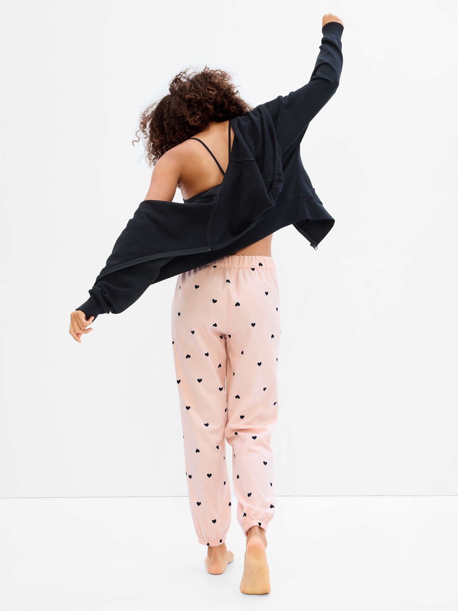 gap flannel joggers