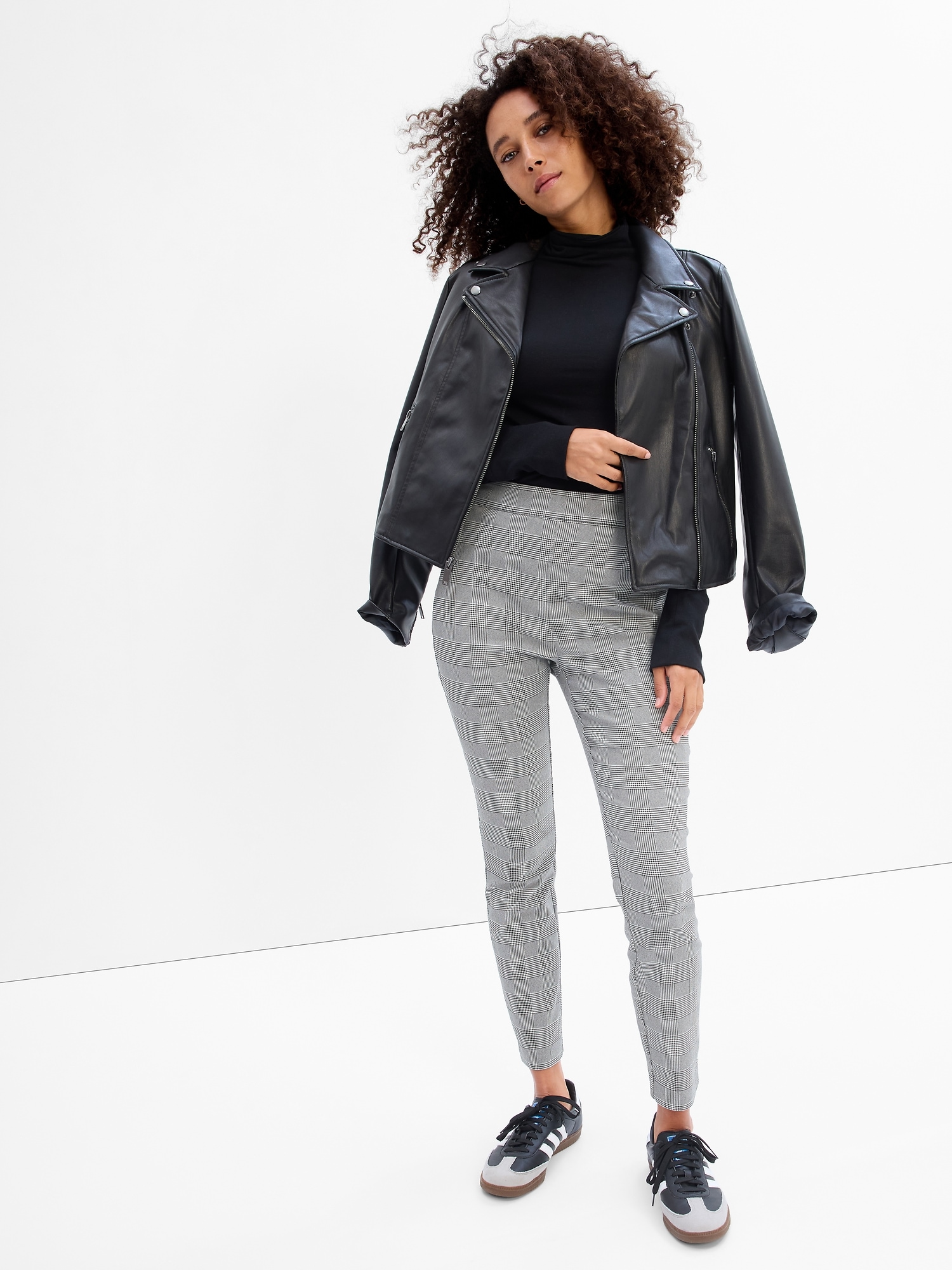 High Rise Skinny Ankle Pants