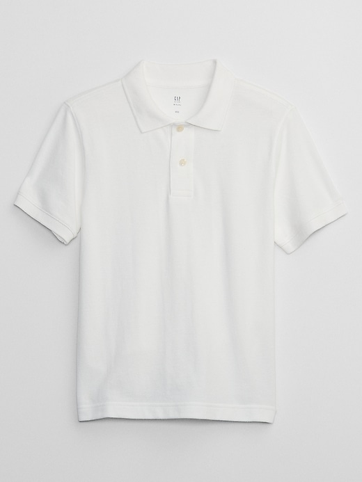 View large product image 1 of 3. Kids Uniform Pique Polo Shirt