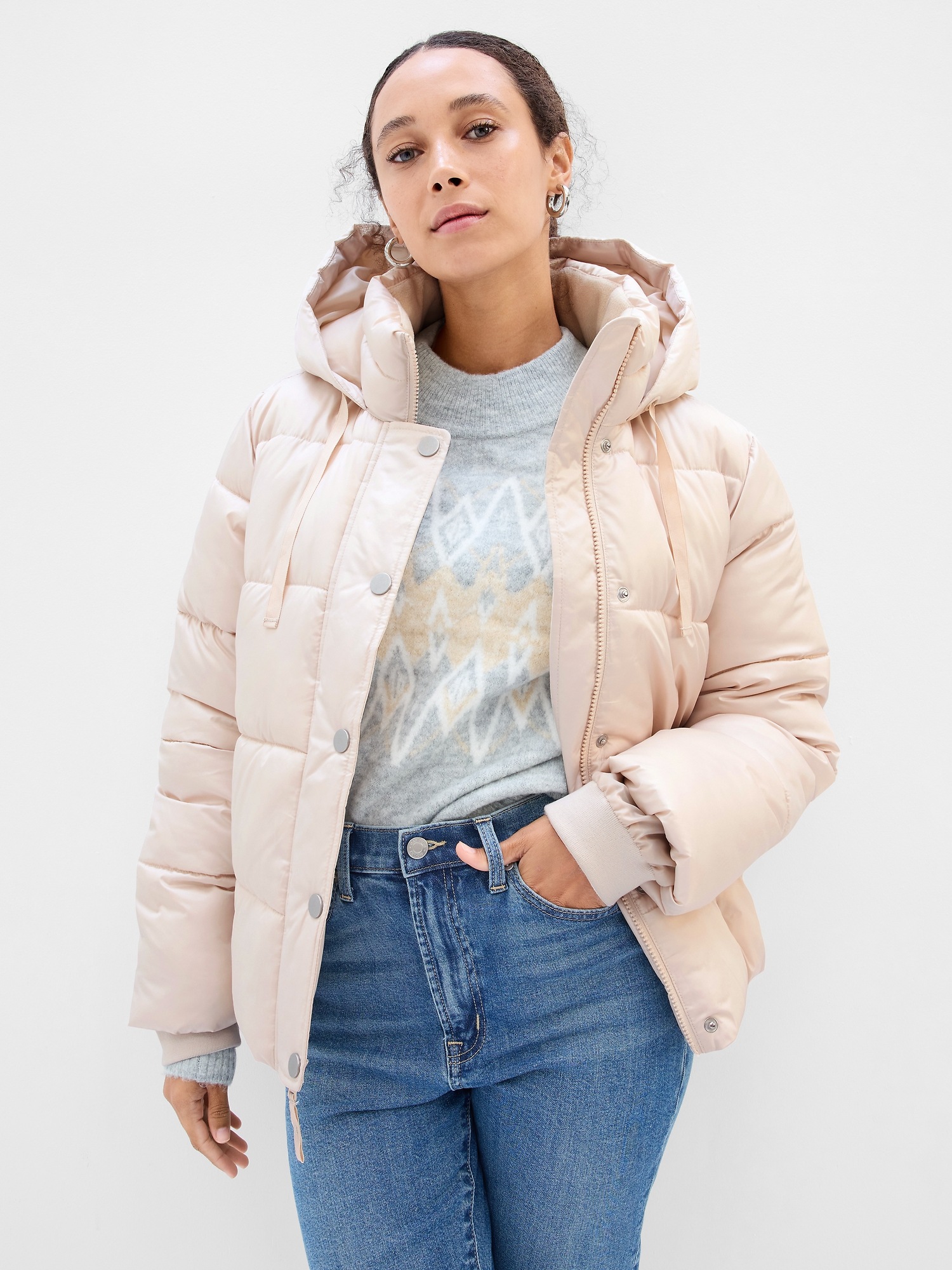 Coldcontrol max puffer coat with detachable hood top