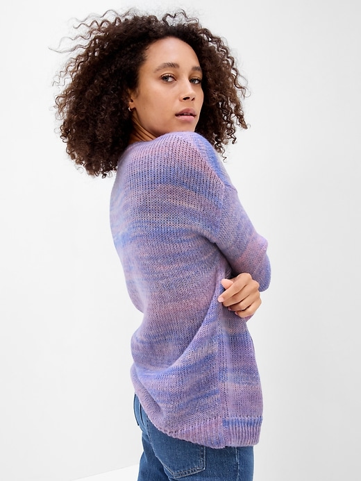 Image number 2 showing, Forever Cozy V-Neck Stripe Sweater