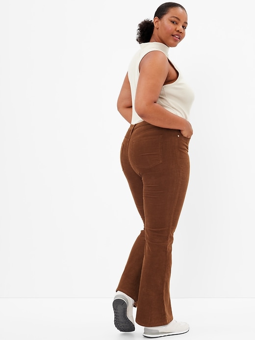 Image number 2 showing, High Rise '70s Flare Corduroy Pants with Washwell