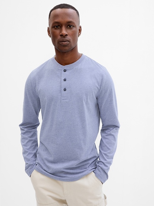 Image number 8 showing, Everyday Soft Henley T-Shirt