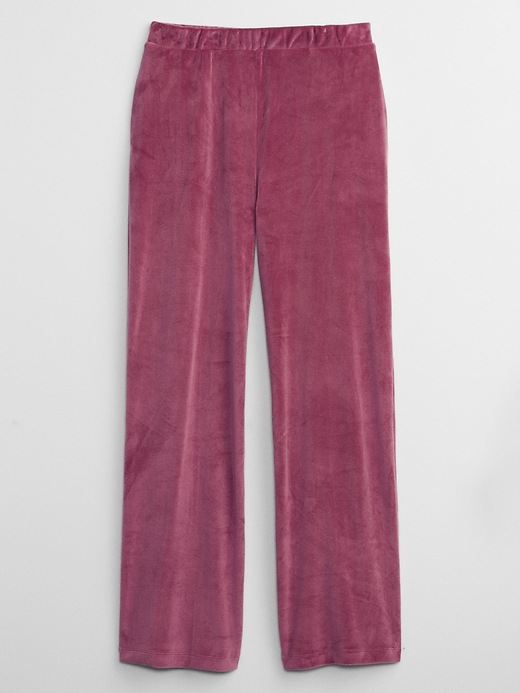 Image number 3 showing, Velour Straight Leg Pants